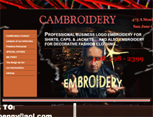 Tablet Screenshot of cambroiderysanjose.com
